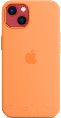 Чехол-накладка Apple Silicone Case With MagSafe для iPhone 13 / MM243 (Marigold)