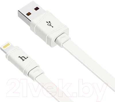 Кабель Hoco X5 Bamboo AM-8pin Lightning (1м, белый)