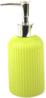 Дозатор для жидкого мыла АкваЛиния Плиссе CE1610JA-LD (лайм матовый) - 