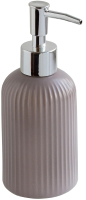 Дозатор для жидкого мыла АкваЛиния Плиссе CE1610SA-LD (серый матовый) - 