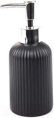 Дозатор для жидкого мыла АкваЛиния Плиссе CE1610QA-LD (черный матовый)