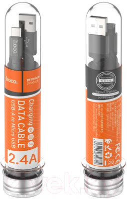 Изображение товара Кабель Hoco X14 Times Speed AM-MicroBM (2м, черный)