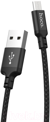 Изображение товара Кабель Hoco X14 Times Speed AM-MicroBM (2м, черный)