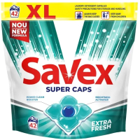 Капсулы для стирки Savex Extra Fresh Caps  (42шт) - 
