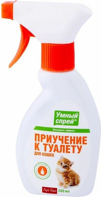 Средство для приучения к туалету Apicenna Для кошек (200мл) - 