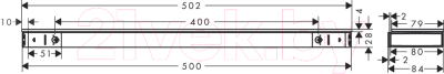 Полка для ванной Hansgrohe Rainfinity 26844700