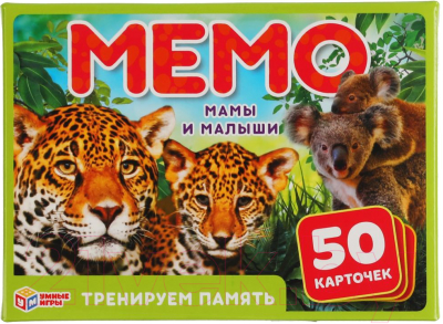 

Настольная игра Умные игры, Мемо. Мамы и малыши / 4680107921246