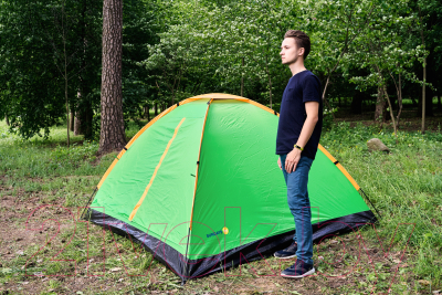 Палатка Sundays Simple 4 ZC-TT004-4 (зеленый/желтый)