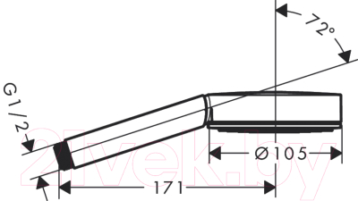 Лейка ручного душа Hansgrohe Pulsify 24120000