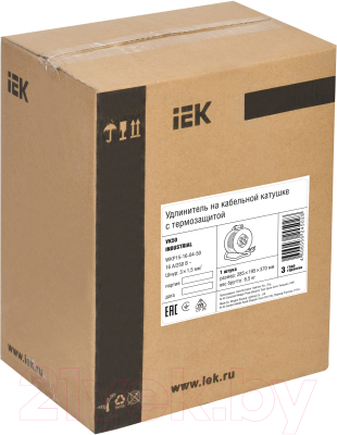 Удлинитель на катушке IEK WKP15-16-04-50
