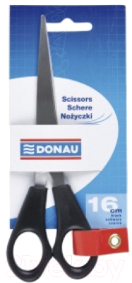 Ножницы канцелярские Donau 7922001PL-01 (черный)