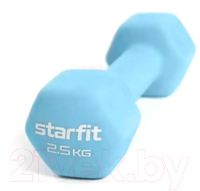 Гантель Starfit DB-201 (2.5кг, синий пастель)