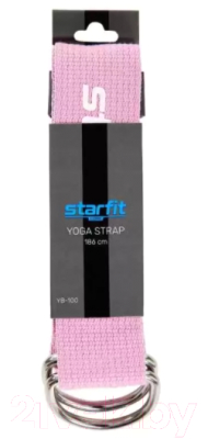 Ремень для йоги Starfit YB-100 (розовый пастель)
