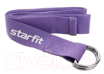 Ремень для йоги Starfit YB-100 (фиолетовый пастель)
