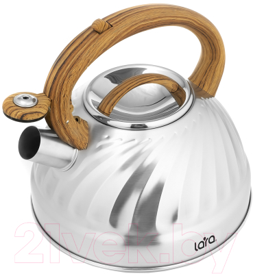 Чайник со свистком Lara LR00-69 (зеркальный)