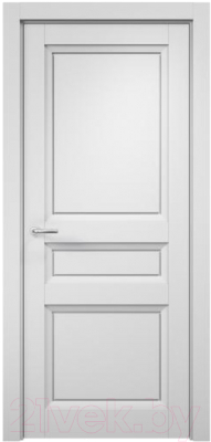 Дверь межкомнатная MDF Techno Stefany 4003 80x200 (белый/лакобель белый)