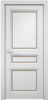 Дверь межкомнатная MDF Techno Stefany 4003 80x200 (белый/лакобель коричневый) - 