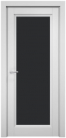Дверь межкомнатная MDF Techno Stefany 4011 40x200 (белый/лакобель черный) - 