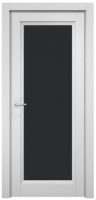 Дверь межкомнатная MDF Techno Stefany 4011 80x200 (белый/лакобель черный) - 