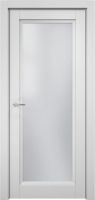 Дверь межкомнатная MDF Techno Stefany 4011 50x200 (белый/лакобель белый) - 