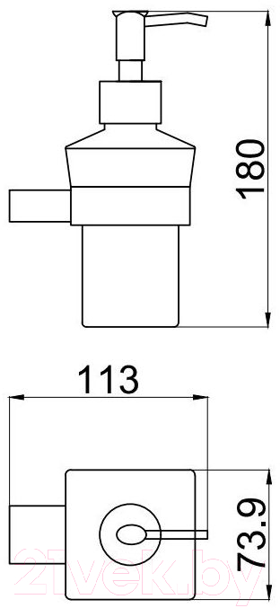 Дозатор жидкого мыла Allen Brau Infinity 6.21006-00 / 265477