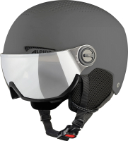 Шлем горнолыжный Alpina Sports 2021-22 Arber Visor / A9228-31 (р-р 54-58, матовый серый) - 