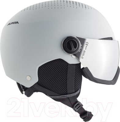 Шлем горнолыжный Alpina Sports 2021-22 Arber Visor / A9228-31 (р-р 54-58, матовый серый)