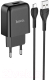 Зарядное устройство сетевое Hoco N2 + кабель AM-MicroBM / 6931474728845 (черный) - 