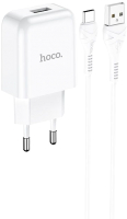 Зарядное устройство сетевое Hoco N2 + кабель AM-Type-C / 6931474728876 (белый) - 