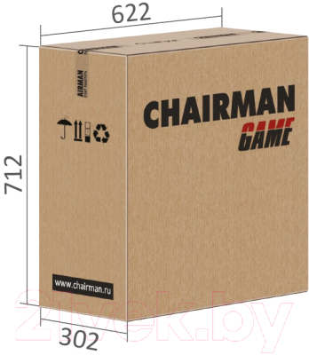 Кресло геймерское Chairman Game 9 (черный/красный)