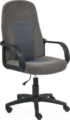 Кресло офисное Tetchair Parma (флок серый 29/ткань серый TW-12)