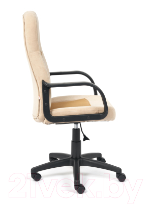 Кресло офисное Tetchair Parma (флок бежевый 7/ткань бронзовый TW-21)
