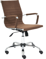 Кресло офисное Tetchair Urban-Low флок (коричневый 6) - 