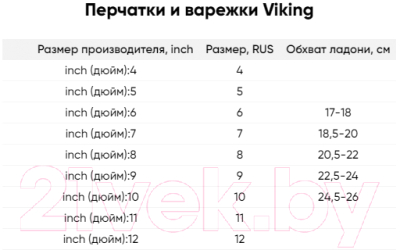 Перчатки лыжные VikinG Tesera / 113/21/7435-46 (р.7, розовый)