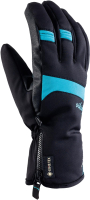 Перчатки лыжные VikinG Paganella GTX Ski Grass / 150/22/1441-70 (р.6, черный/синий) - 