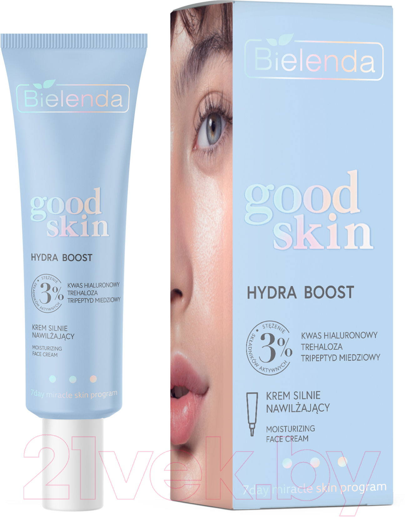 Крем для лица Bielenda Good Skin Hydra Boost Увлажняющий с гиалуроновой кислотой (50мл) — фото 2
