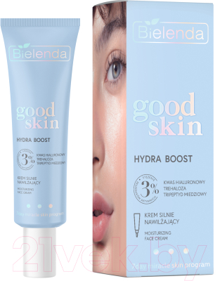 Крем для лица Bielenda Good Skin Hydra Boost Увлажняющий с гиалуроновой кислотой (50мл)