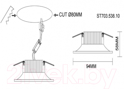 Точечный светильник ST Luce ST703.538.10