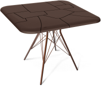 Обеденный стол Sheffilton SHT-TU2-1/TT30 83x83 (медный/коричневый) - 