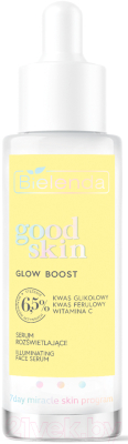 Сыворотка для лица Bielenda Good Skin Glow Boost Осветляющая с гликолевой кислотой (30мл)