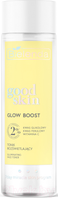Тоник для лица Bielenda Good Skin Glow Boost Осветляющая с гликолевой кислотой (200мл)