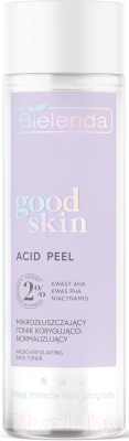 Тоник для лица Bielenda Good Skin Acid Peel Микро-отшелушивающий коррект и нормализующий (200мл)