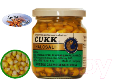 Изображение товара Насадка рыболовная CUKK Кукуруза в сиропе сладкая анис 4843 (220мл)