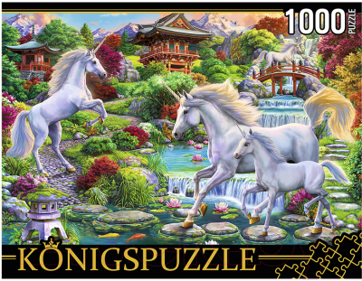 

Пазл Konigspuzzle, Единороги и пагоды / ФK1000-3586