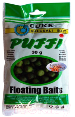 Насадка рыболовная CUKK Puffi Maxi Анис 4905 (зеленый 30г)