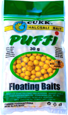 Насадка рыболовная CUKK Puffi Small Мед 4911 (желтый 30г)