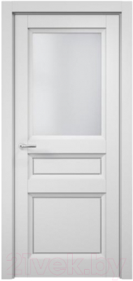 Дверь межкомнатная MDF Techno Stefany 4012 50x200 (белый/лакобель белый)