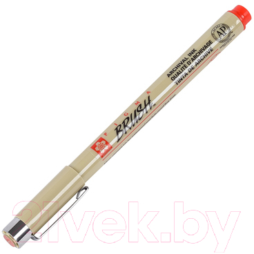Ручка капиллярная Sakura Pen Pigma Brush / XSDKBR19 (красный)