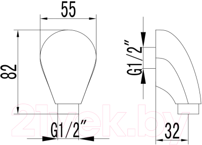 Подключение для душевого шланга LEMARK LM4883C