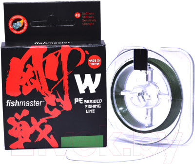 Леска плетеная Fishmaster W4 PE Moss Green 0.265мм / 4542 (150м)